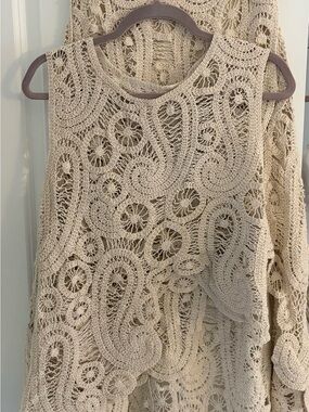 Handmade- amazing fabric crochet set